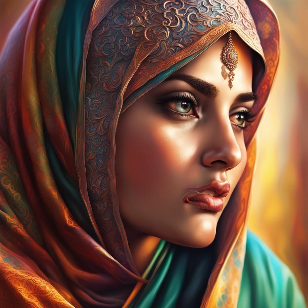 Hyperrealistic Islam Splash Art: Detailed Concept
