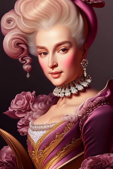 rococo style portrait