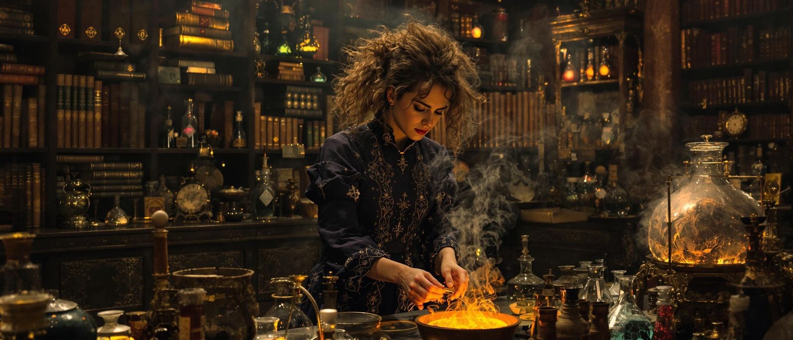 Emma Watson's Dark Academia Potion Experiment