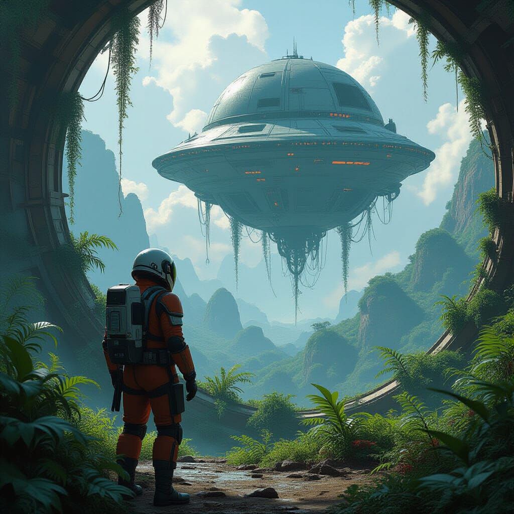 Lush, Deadly Planet Exploration in Sci-Fi Style