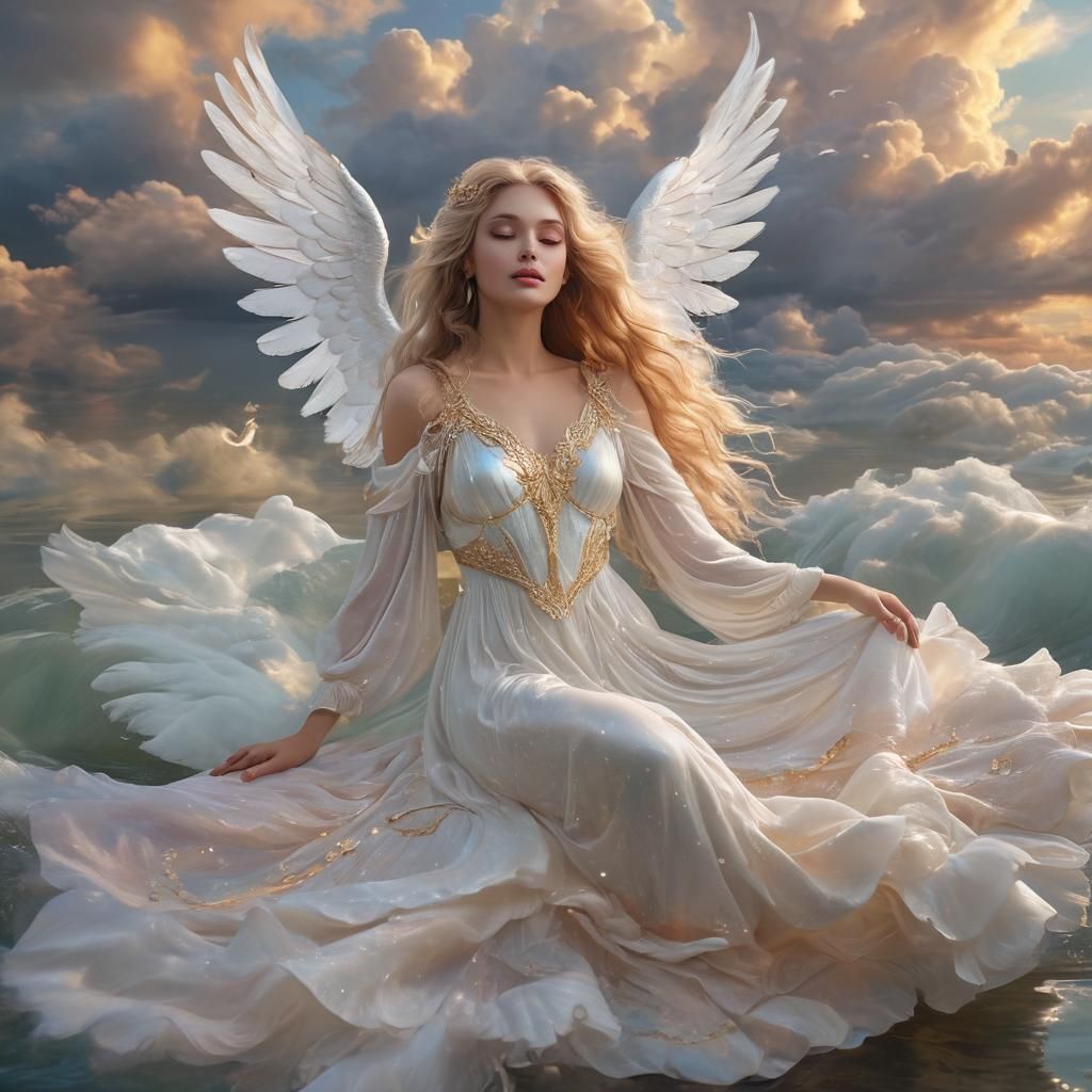 Opal Angel in Heaven's Light
