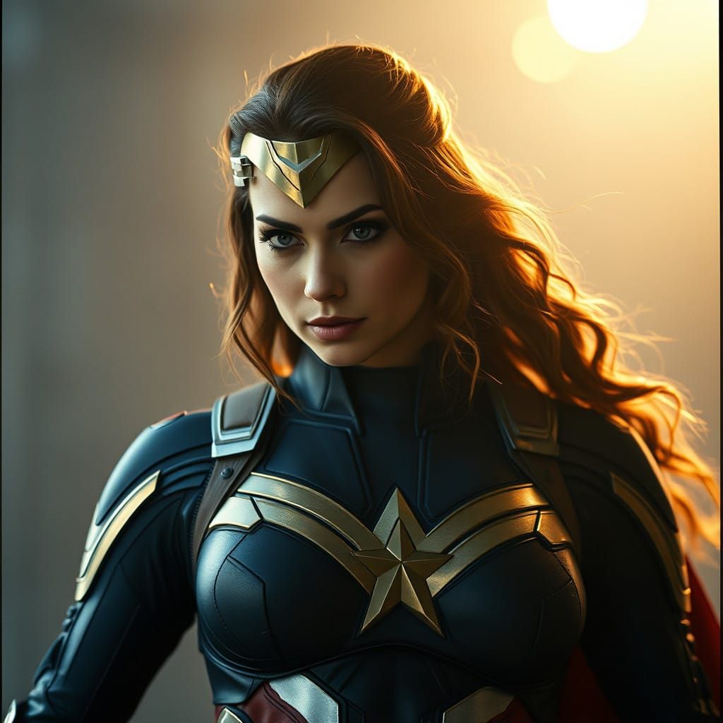 A fusion of Wonder Woman and Captain America No. 4