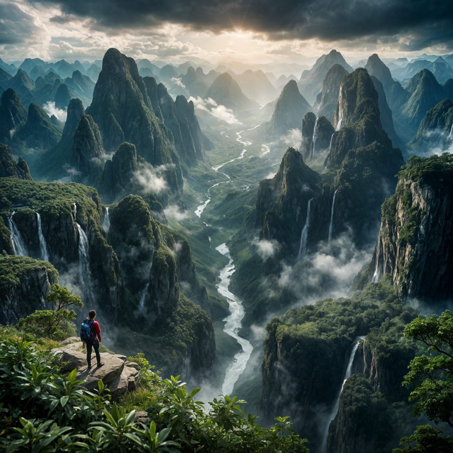 Surreal Landscape at the Edge of Dreams