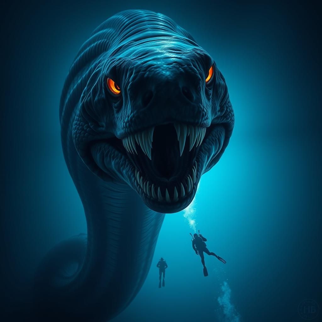 Giant Moray Eel Emerges from Challenger Deep