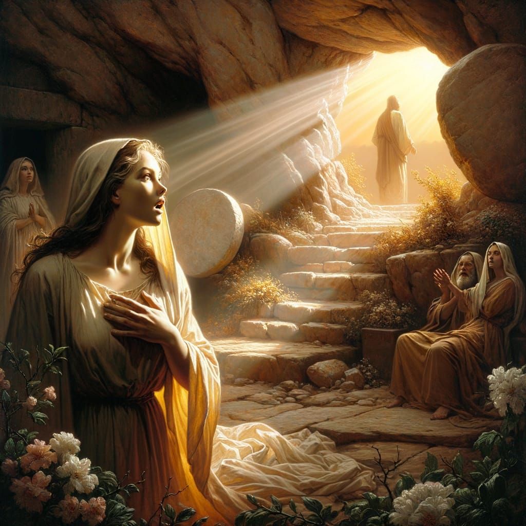 Biblical Miracle Captured in Classical Oil Painting