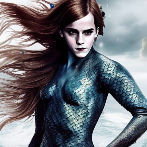 Eerie Mermaid with Sharp Teeth in 4K