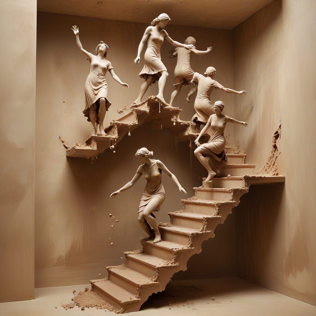 Artist Creates Mystical Abstract Sculpture with Clay and Rea...