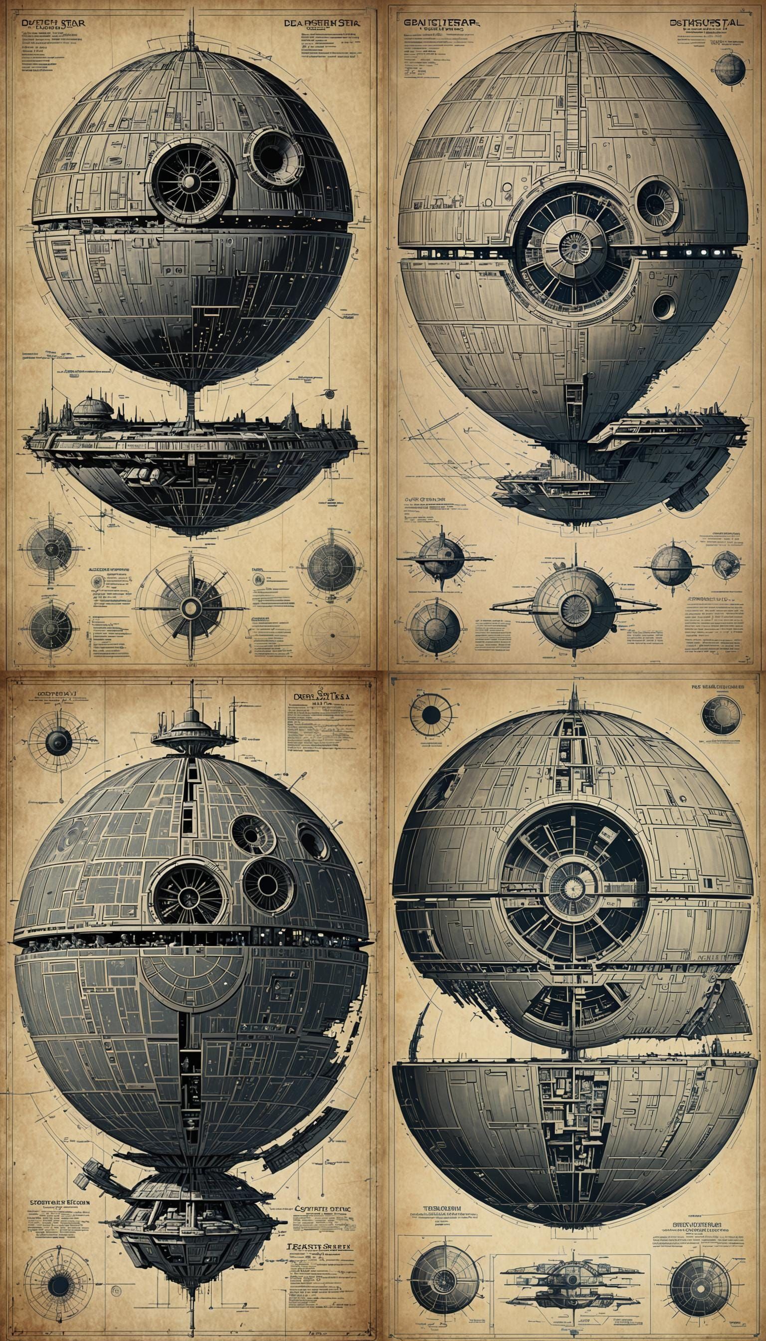 Five-Point Death Star Design Blueprint