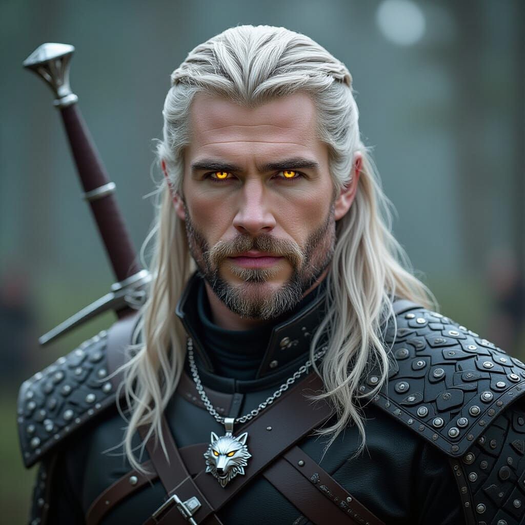 Geralt of Rivia: Liam Hemsworth Digital Art