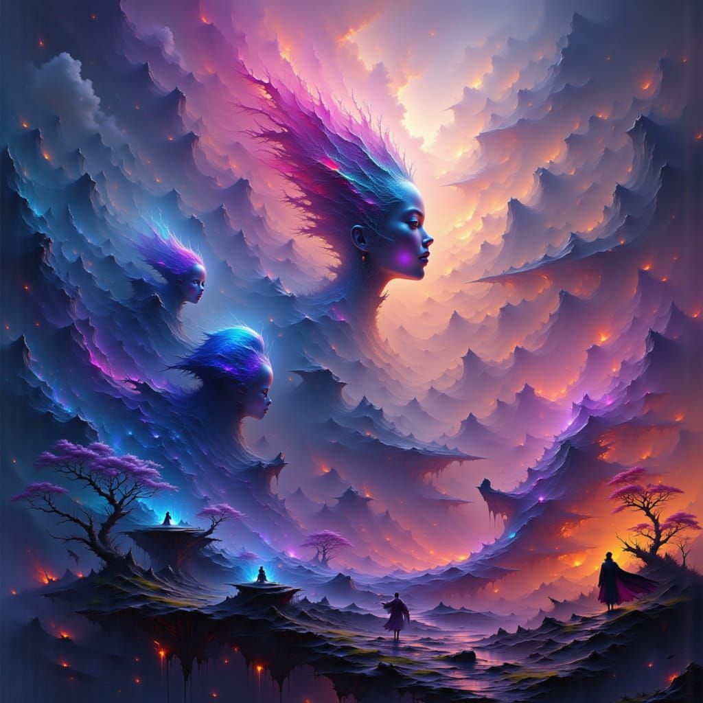 Fantastical Matte Painting with Intricate Details