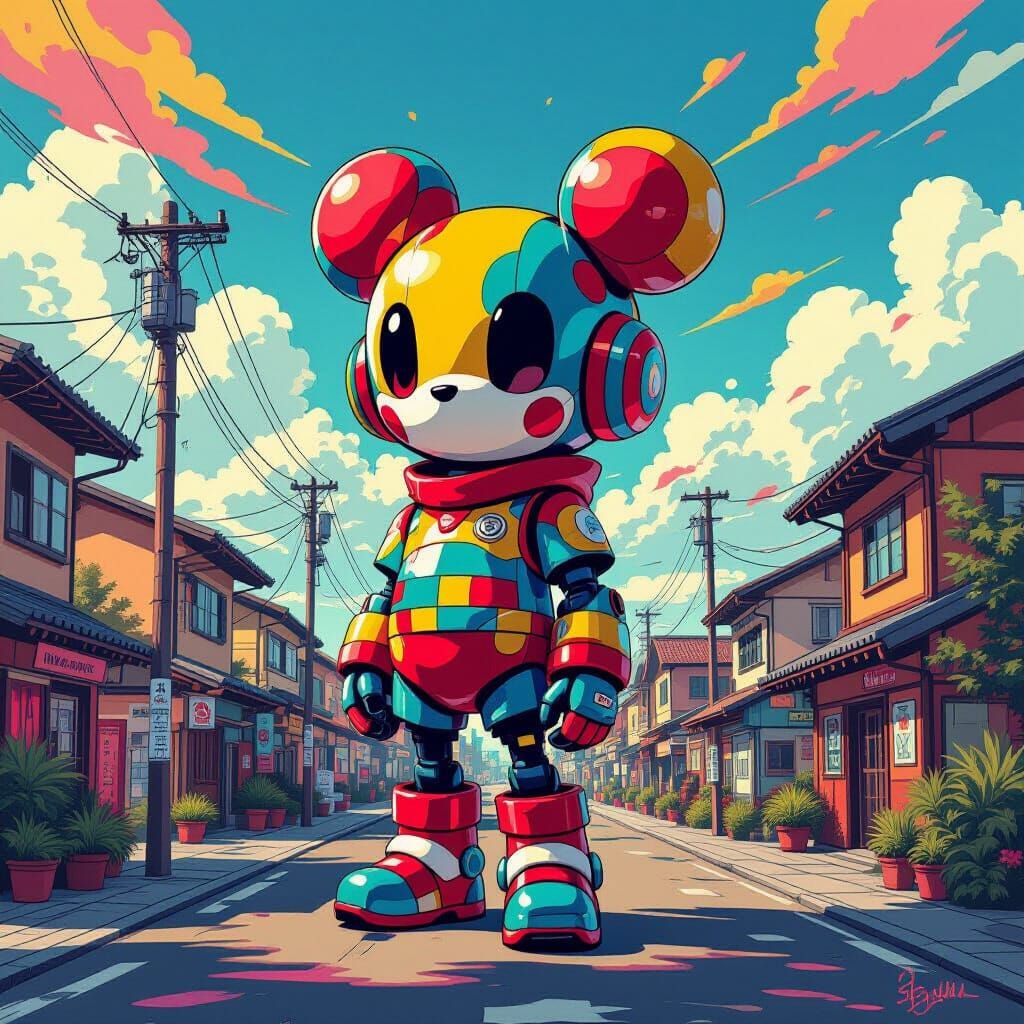 Vibrant Masterpieces in Contemporary Pop Art Style