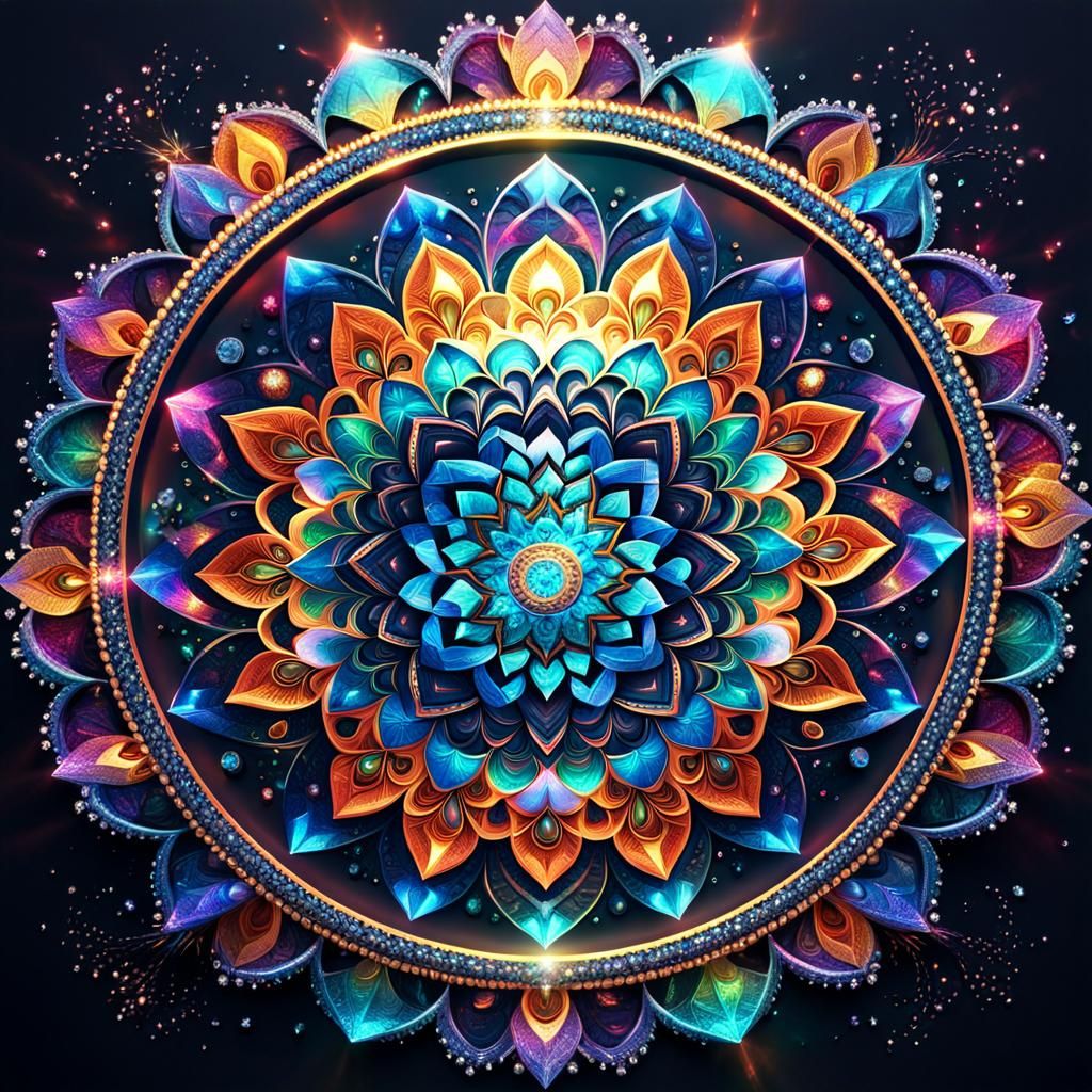 Holographic Diamond Mandala in 3D