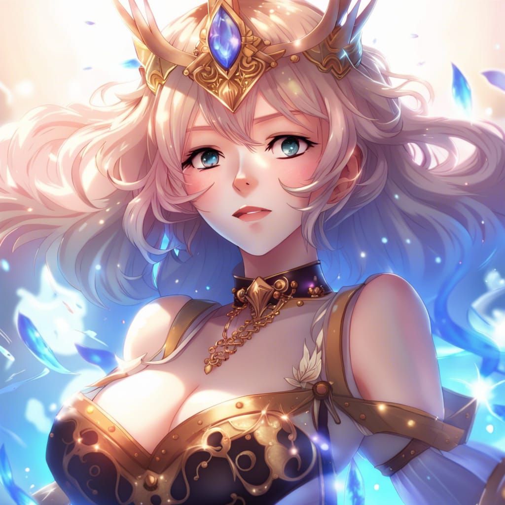 Anime Fantasy Queen Generated by AI