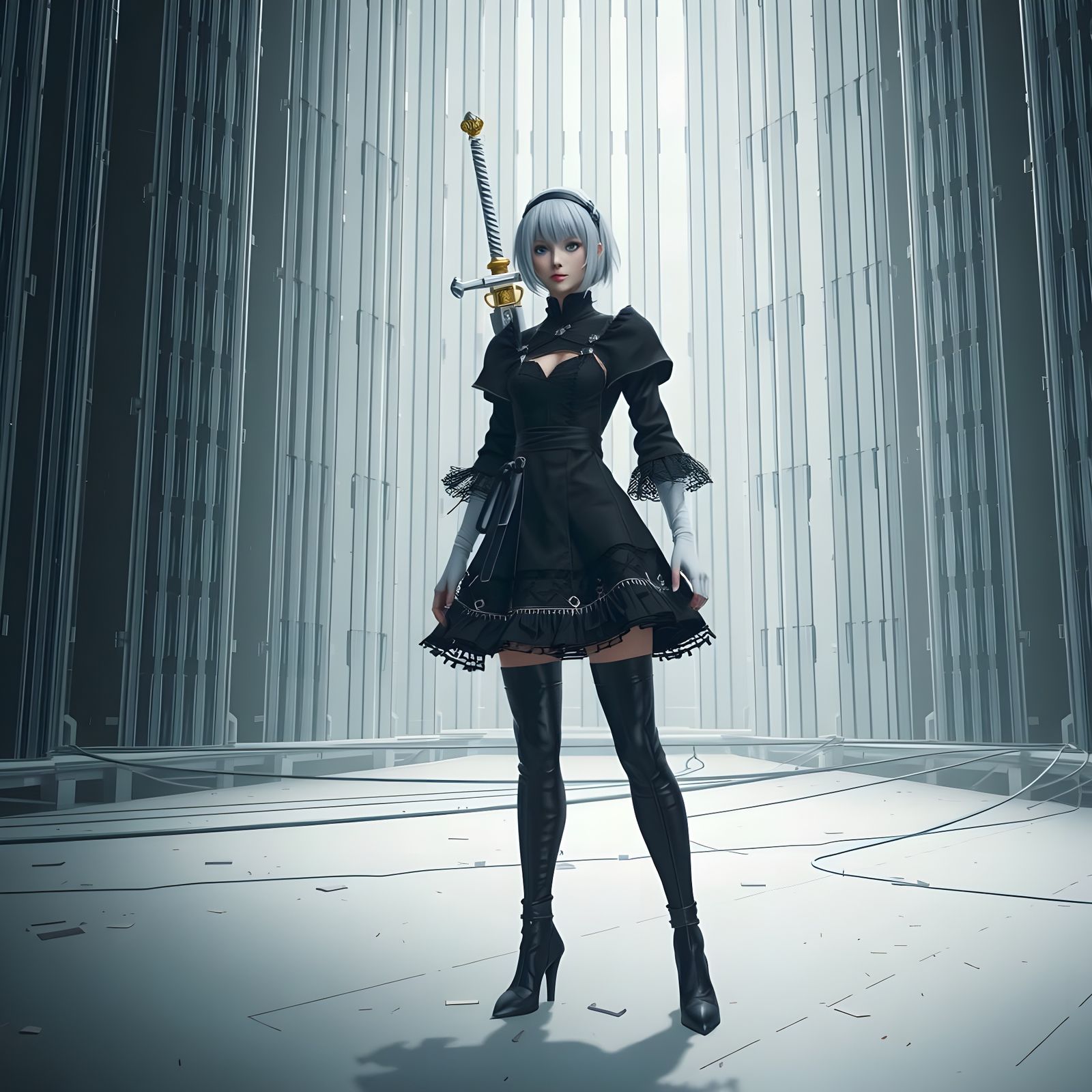 2B Unmasked (Nier Automata)