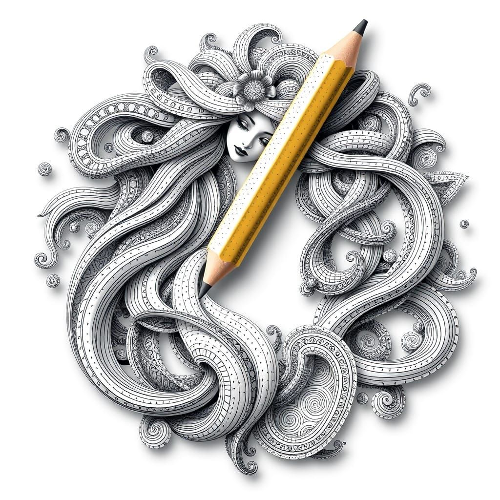 Elastic Pencil Transforms into Goddess of Beauty