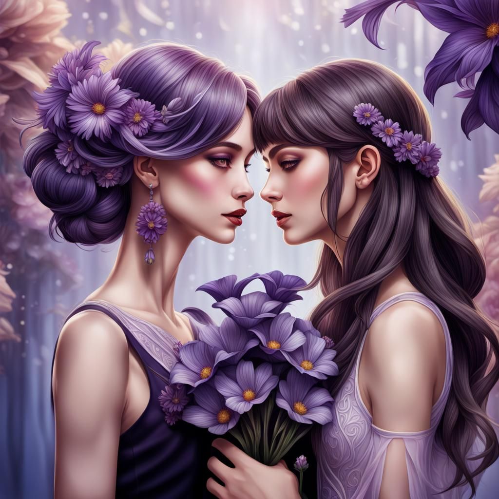 Samba Girl Portrait in Art Nouveau Style, Digital Art