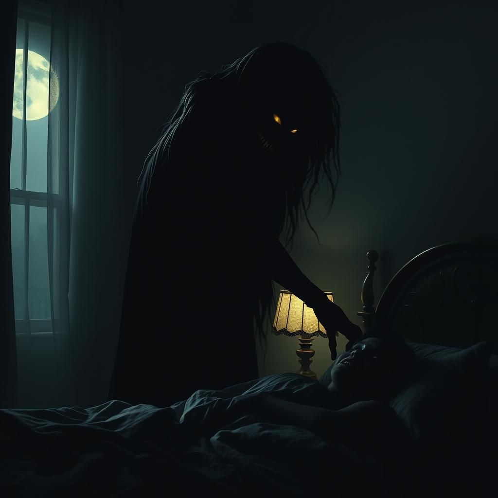 Lovecraftian Ghost Apparition in Dark Silhouette