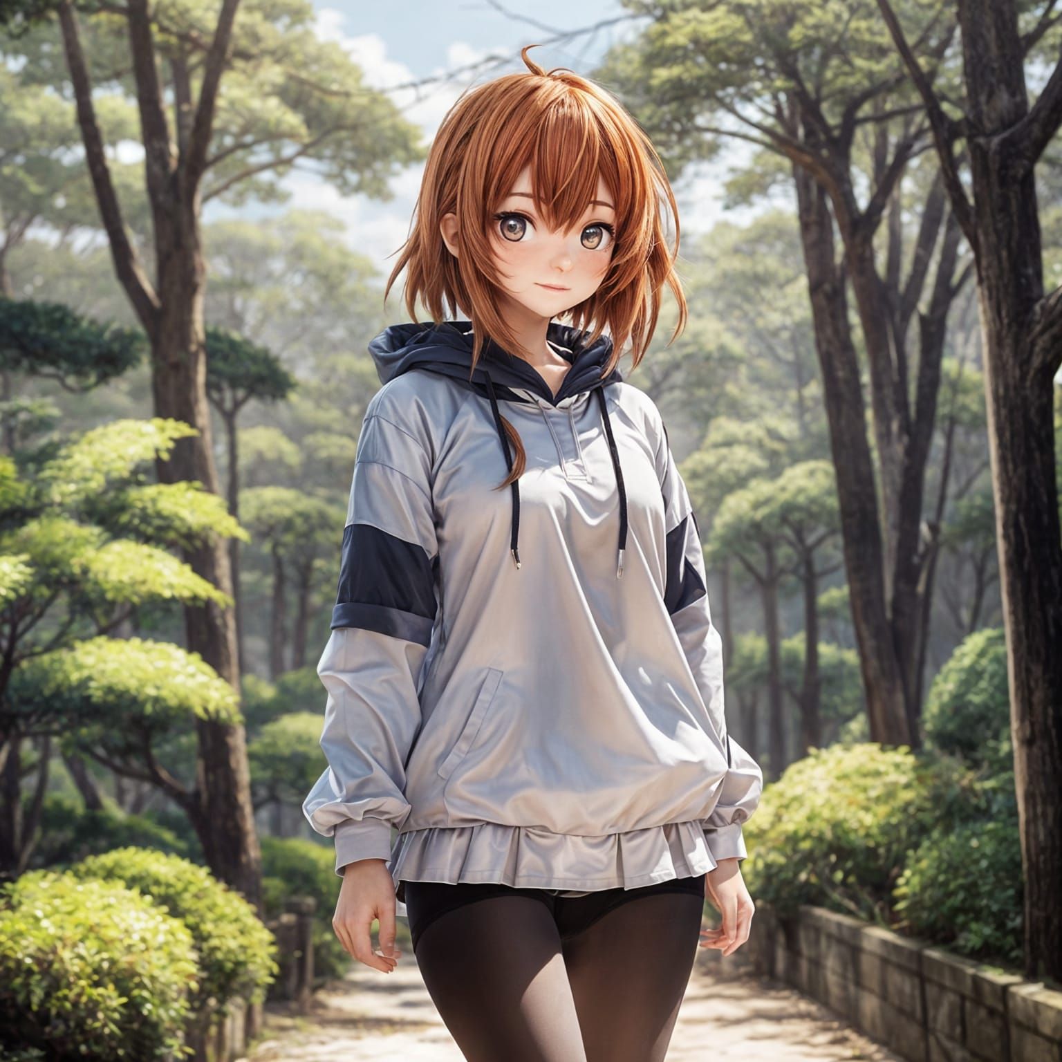 Vibrant 2.5D Anime Girl in Stunning Cell Shaded Style