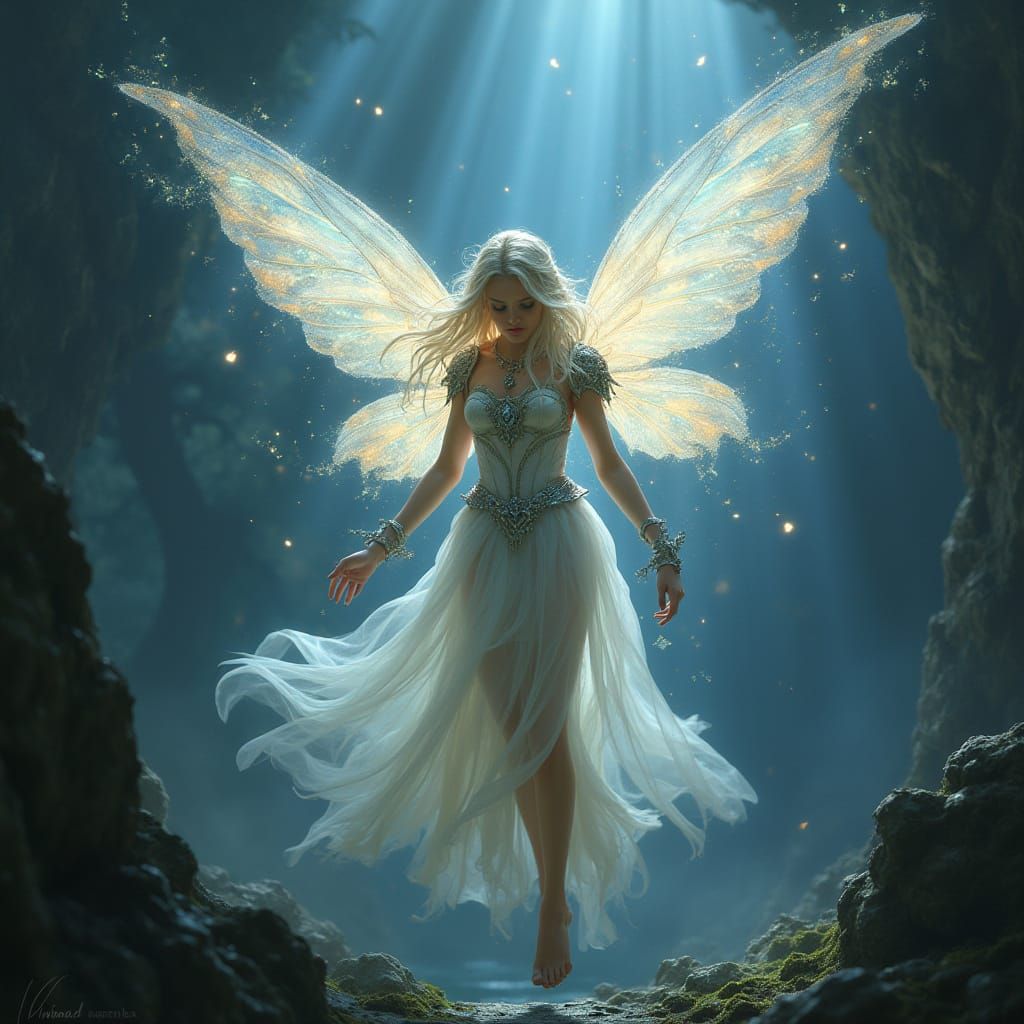 Ethereal Angel Fairy Unites Brave Warriors Against Dark Forc...