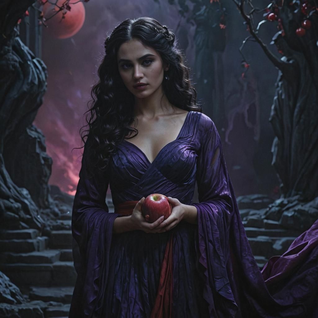 Eris, Goddess of Discord, in a Cinematic Matte Painting