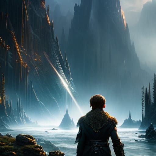 Gollum and the One Ring: Dark Fantasy Portrait