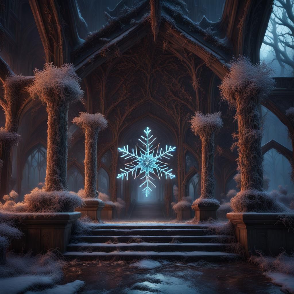Malevolent Snowflake: Detailed Fantasy Concept Art