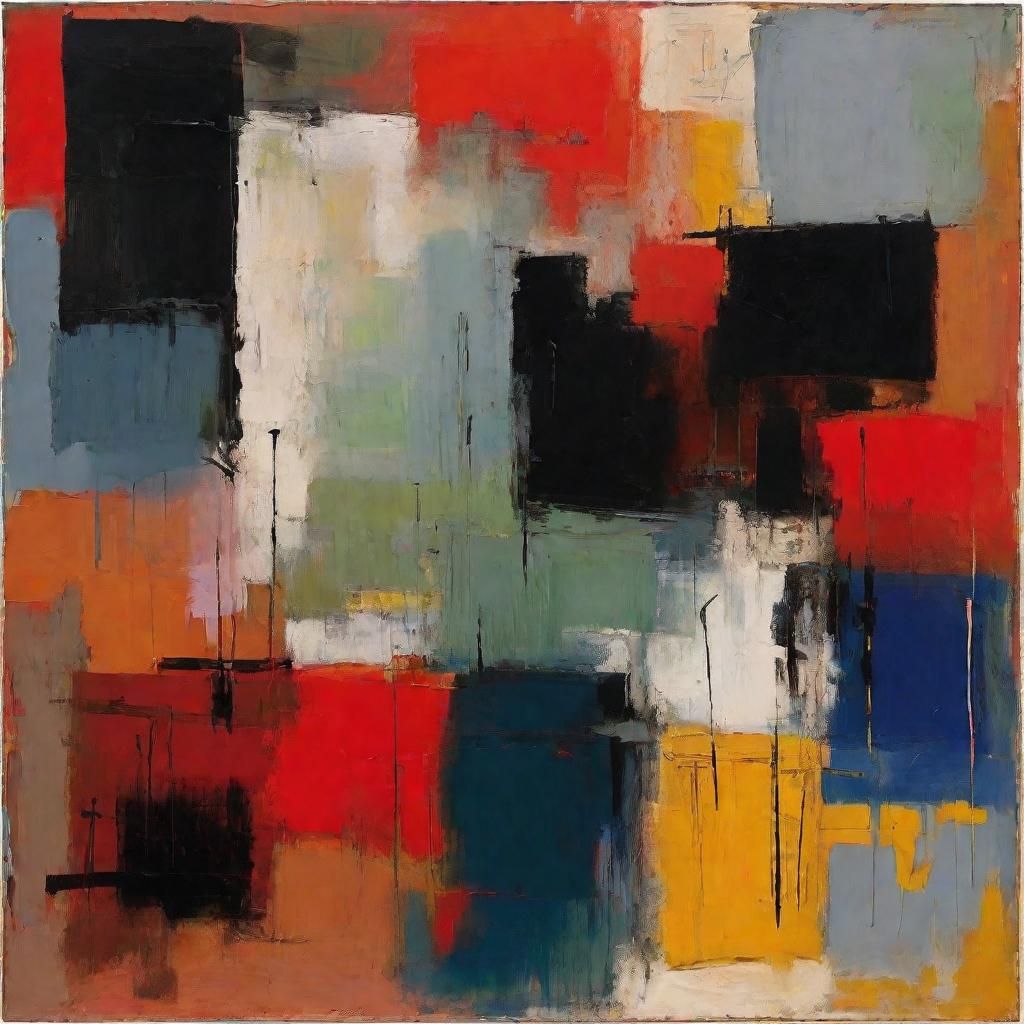 Abstract Word Art in Rothko and Korovin Style