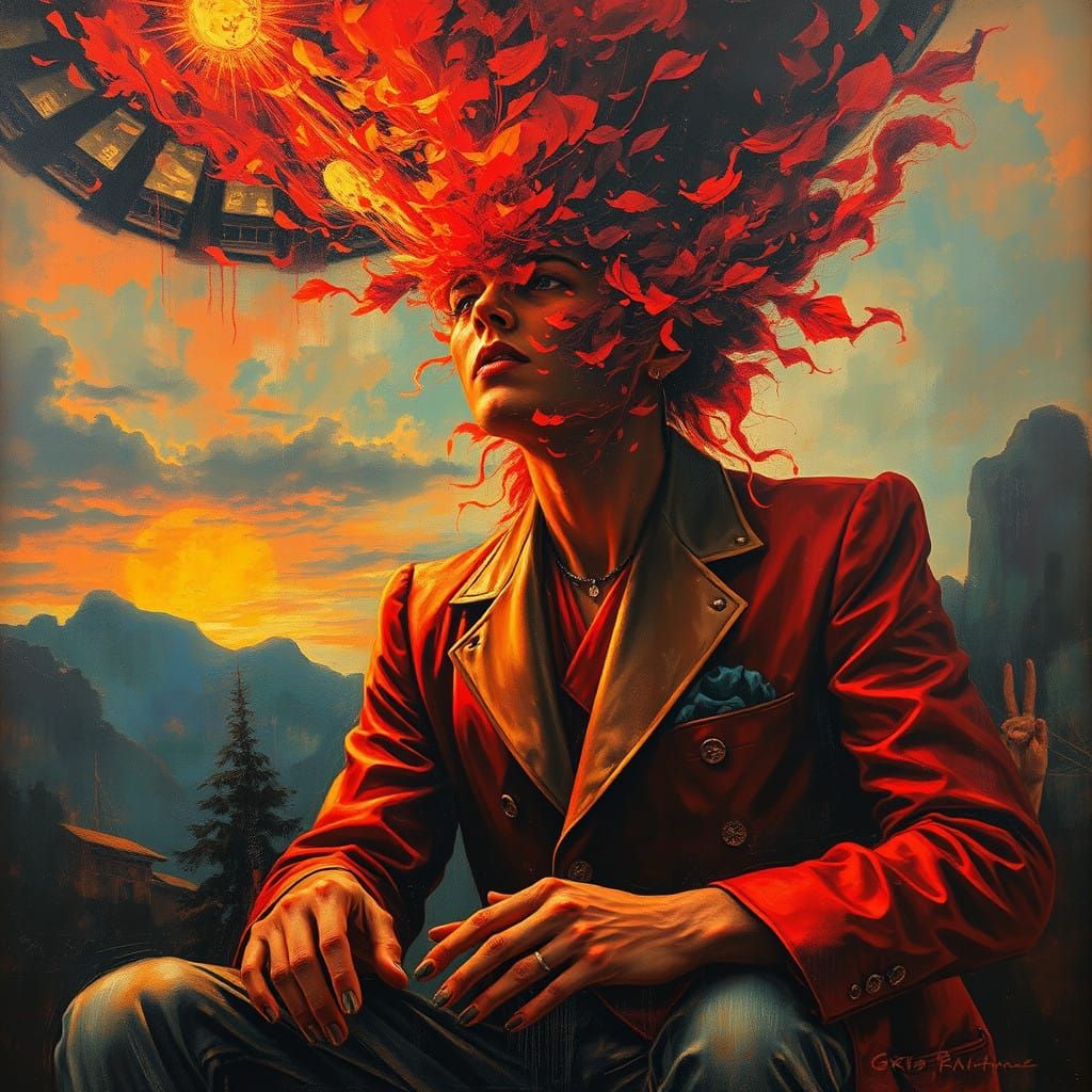 Surreal, Beat Generation-Inspired Metamorphosis in Luminous....