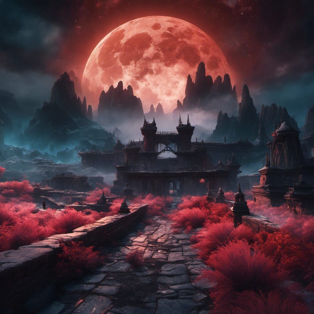 Fantastical Matte Painting in Deep Color
