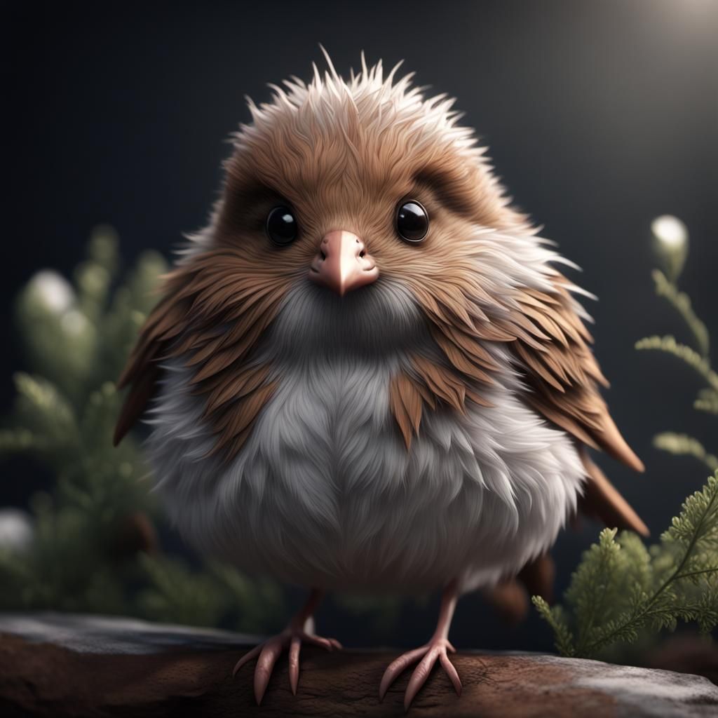 Magical Dark Bird of Prey in Flight