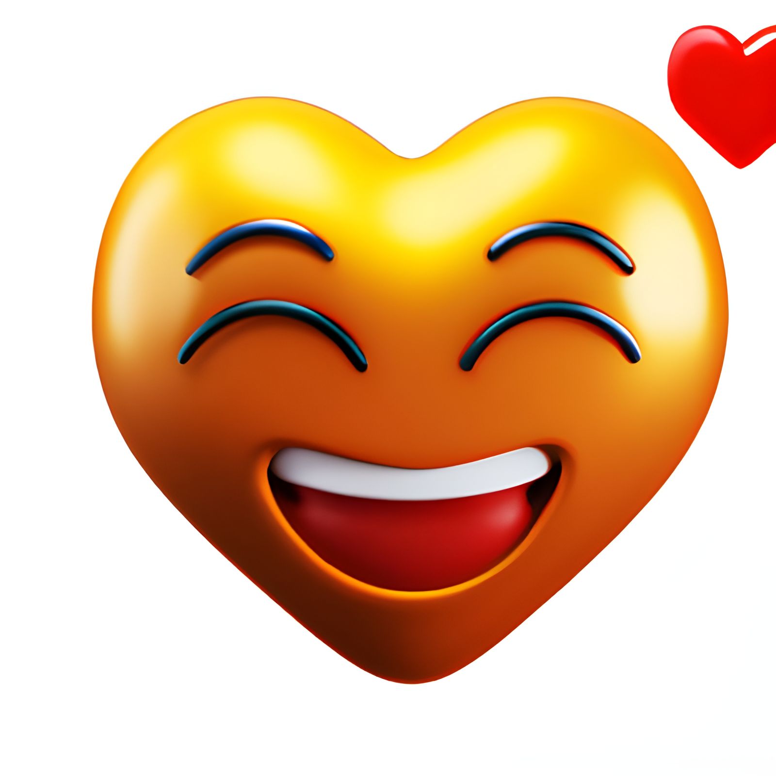 3D Rendered Heart Emoji