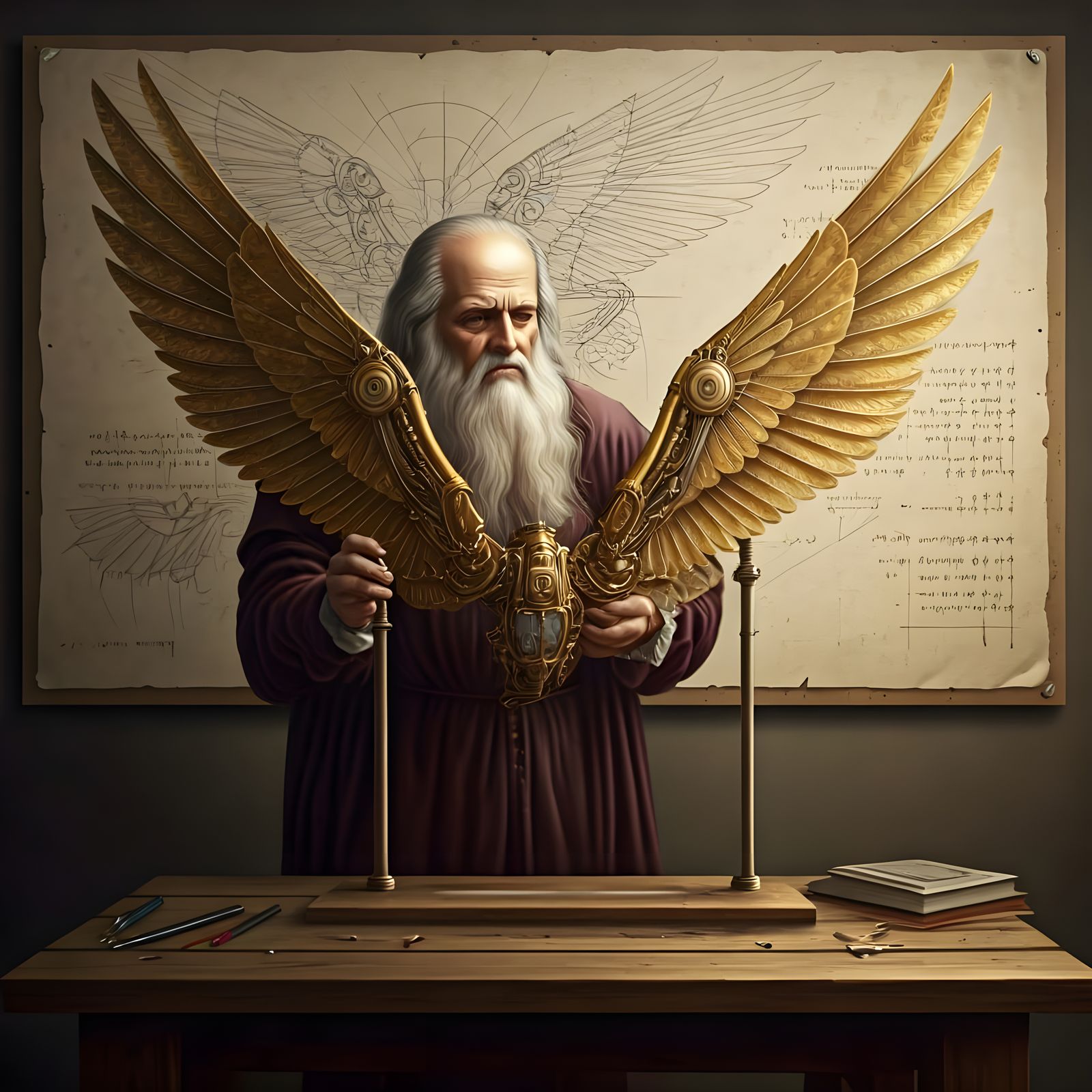 Da Vinci's Workshop: Crafting Mechanical Wings