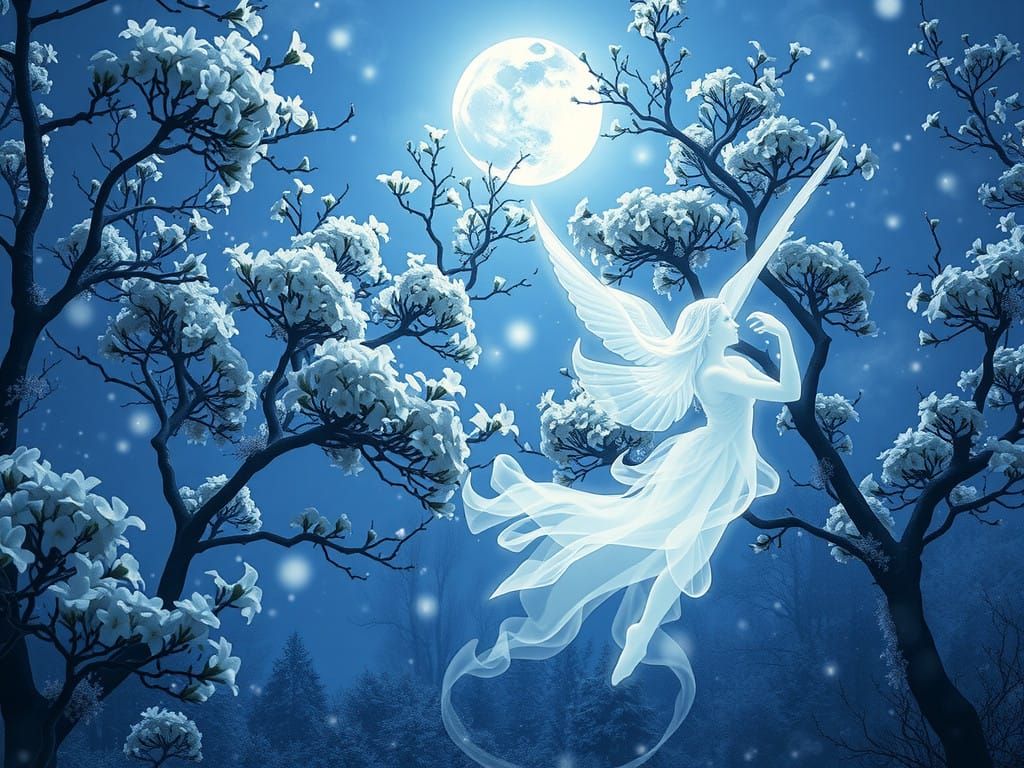 Moonlit Fairy of the Delicate Bloom