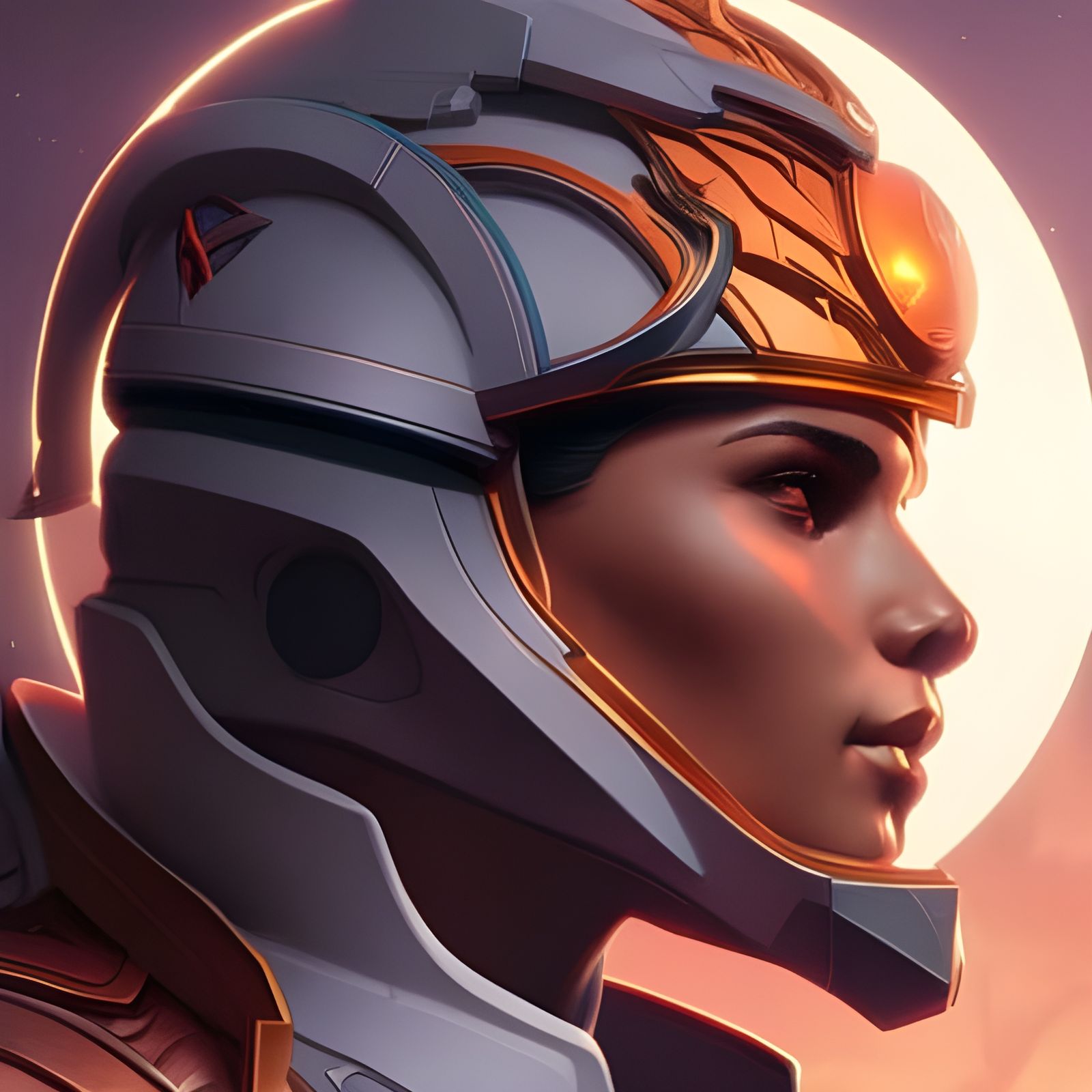 Tiger-Headed Astronaut Portrait in Hyperdetailed Digital Art