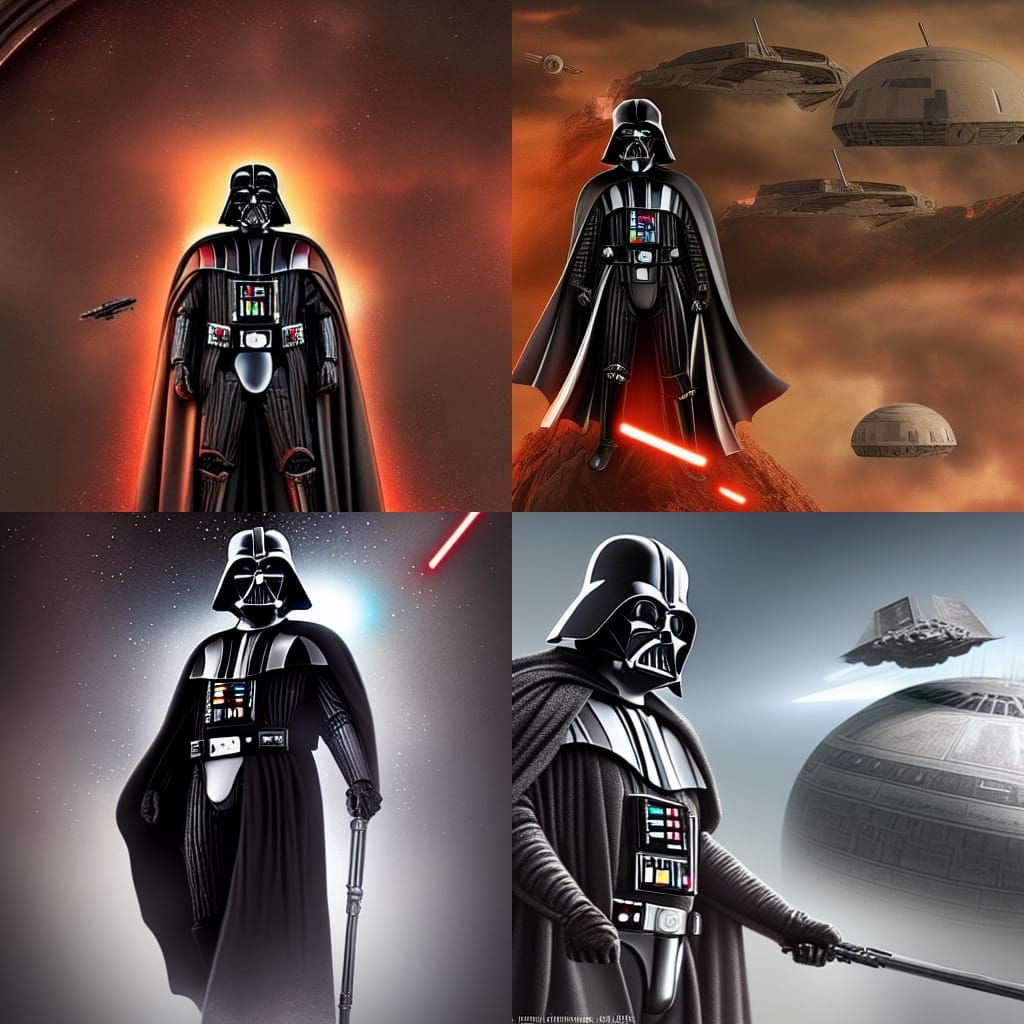 Renaissance Darth Vader Digital Matte Painting