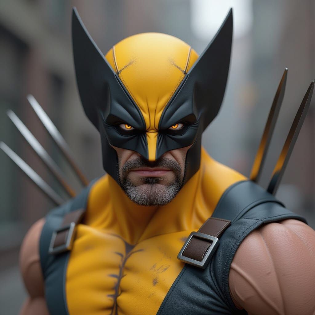 Realistic Wolverine Illustration