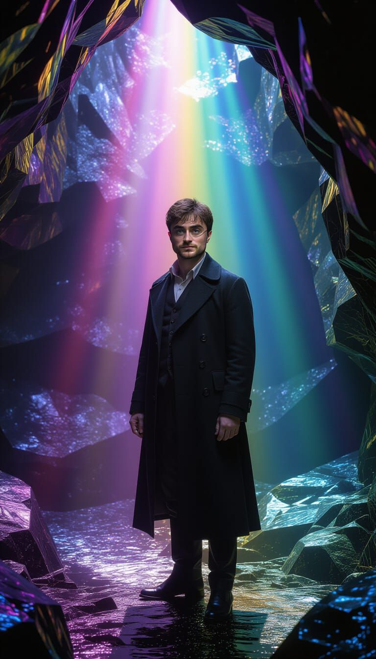 Mystical Cavern Portrait in Fantasy Art Style