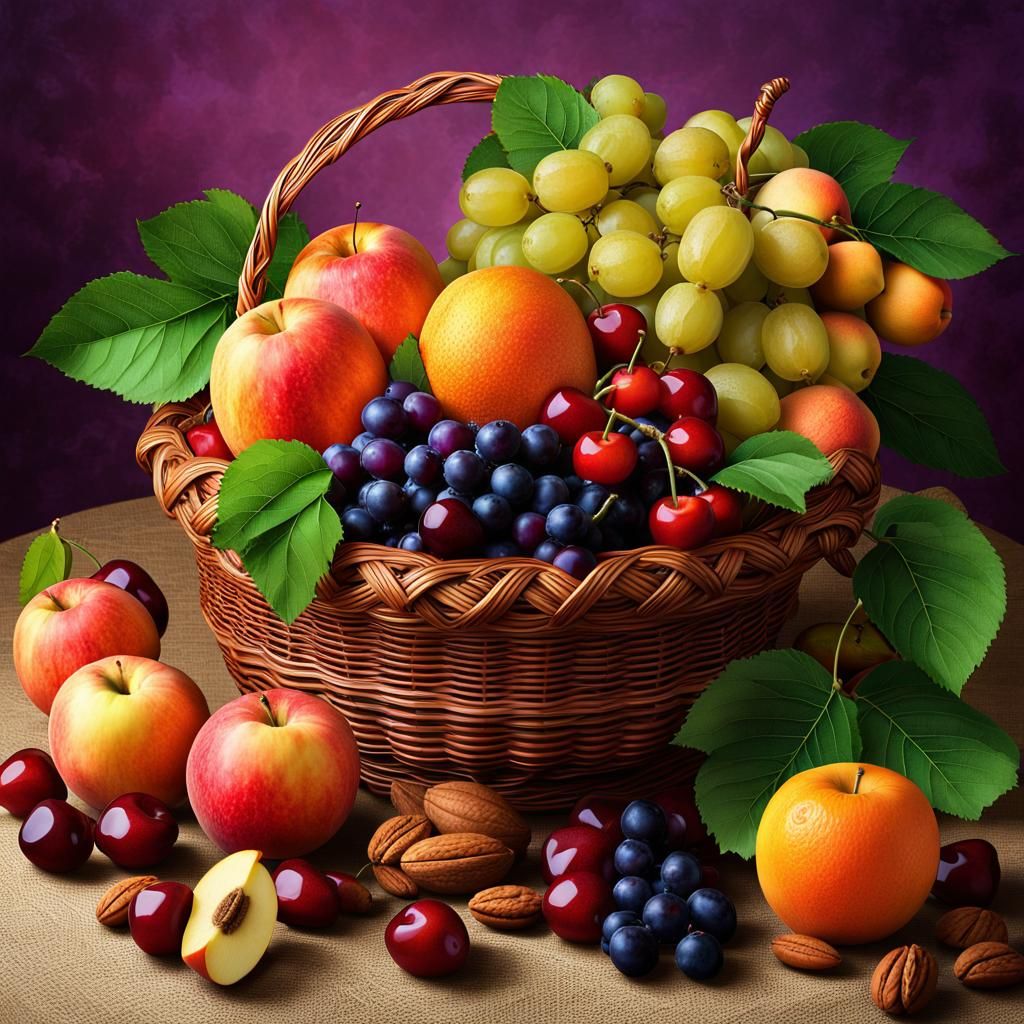 Glorious Fruit Basket in Bright Sunshine