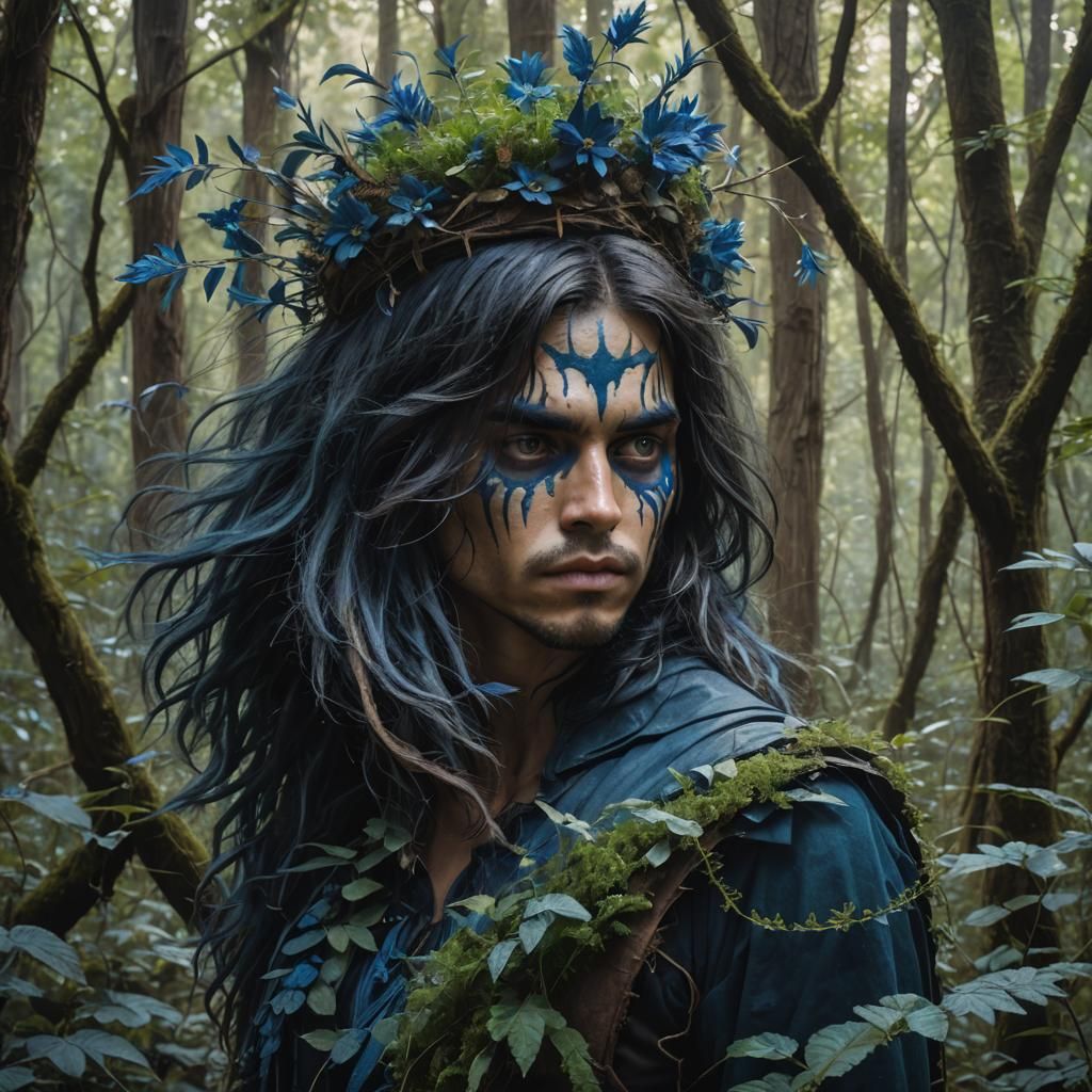 Fantasy Couple in Magical Forest: 8K Artstation Style