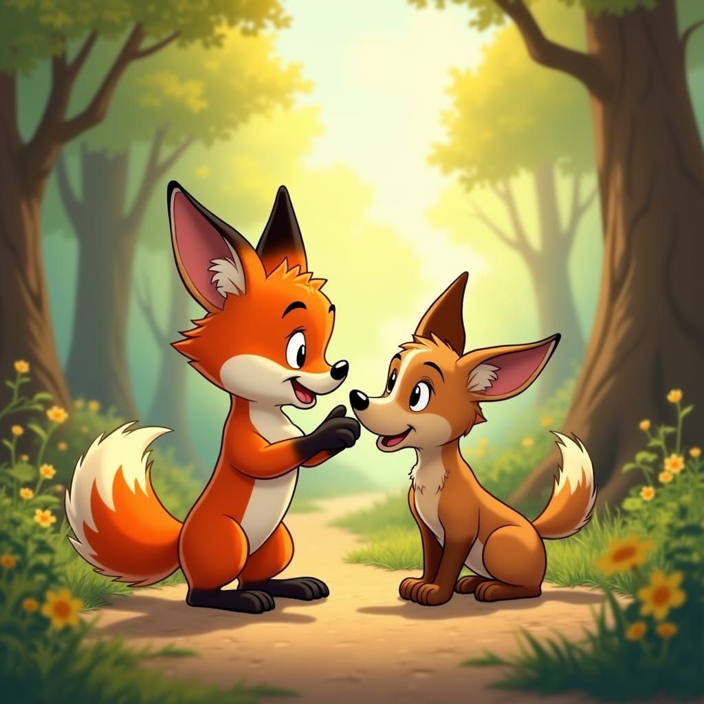 Fox and Hound: A Heartwarming Friendship Story