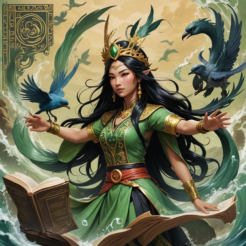 Book with Bird: Epic 3D Storybook Illustration