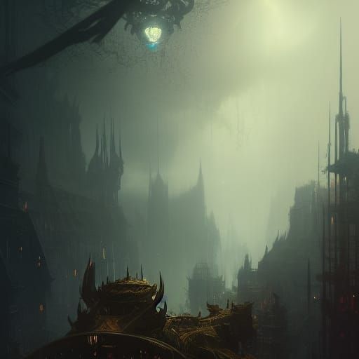Dark Fantasy Time Concept Art in 8K Resolution