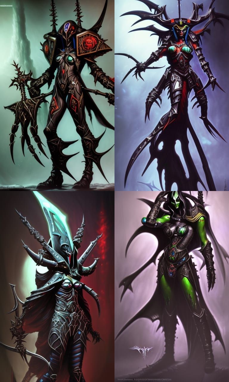 Dark Eldar Concept Art in Unreal Engine 5