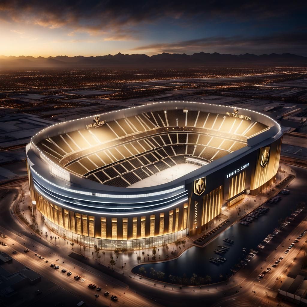 Vegas Golden Knights Arena in Hyperrealistic 3D