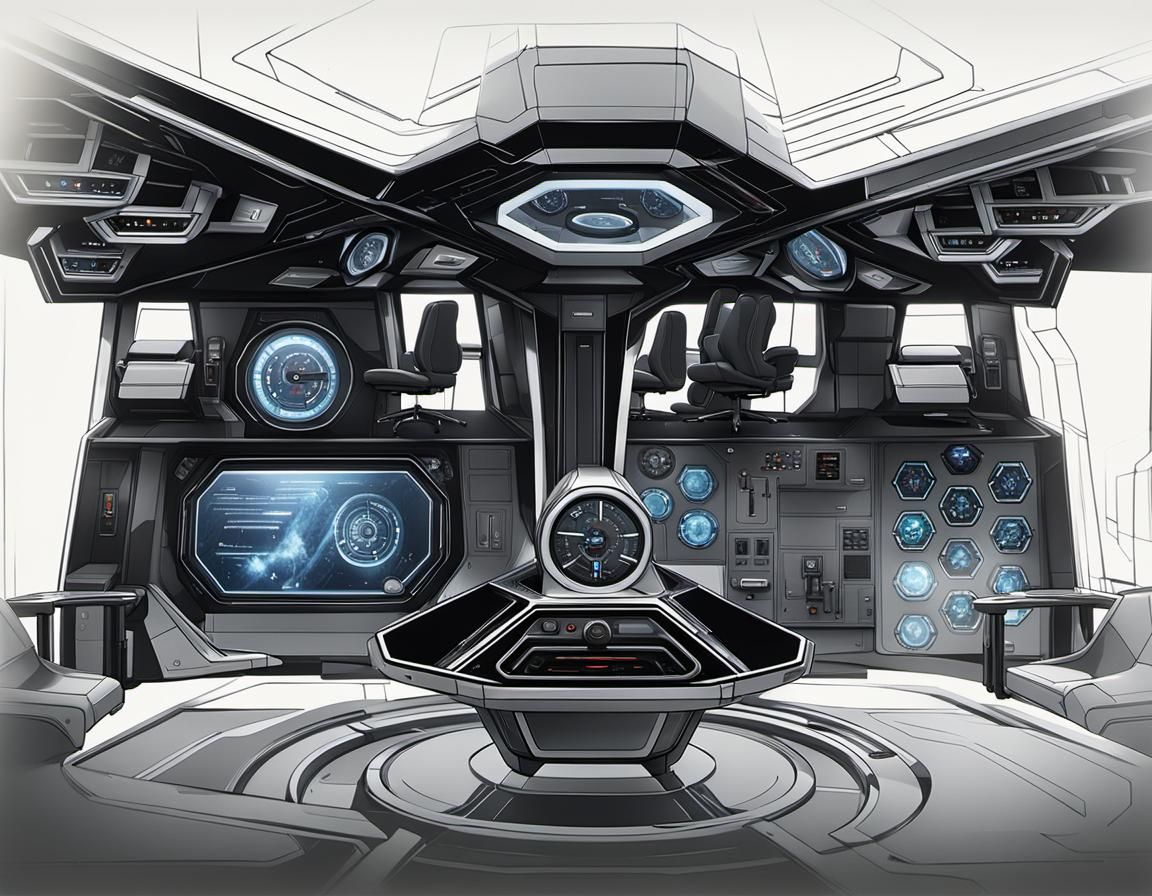 Sleek TARDIS Console Room Concept Art