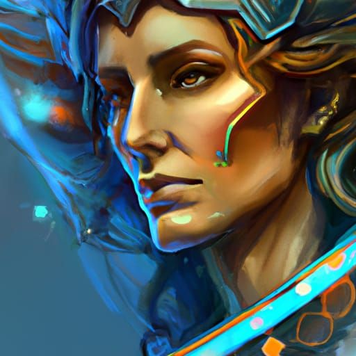 Apollo Portrait in Hyperdetailed Digital Art Style