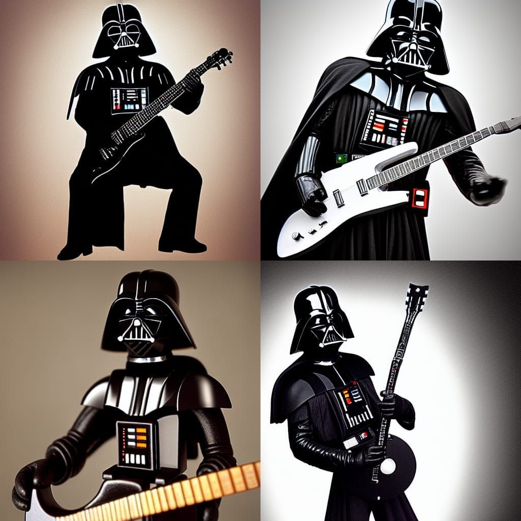 Darth Vader Plays Electric Guitar