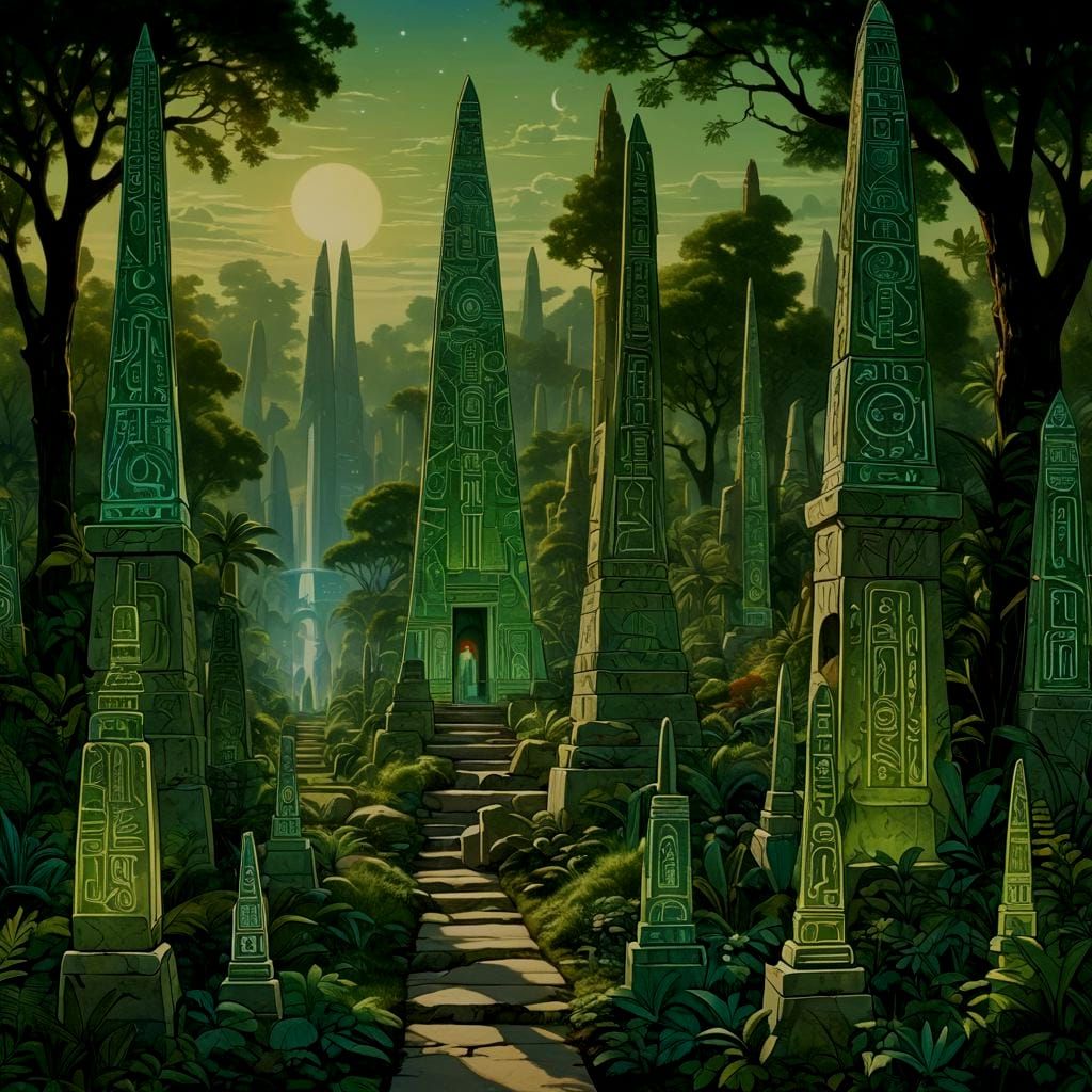 Obelisks Mark Path to Temple of Dreams