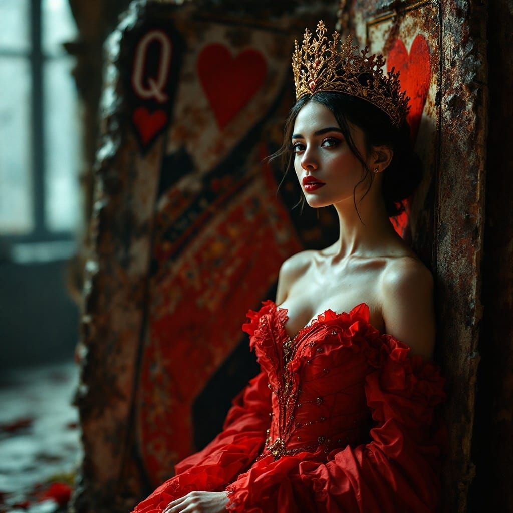 Ethereal Queen in Cinematic Splendor