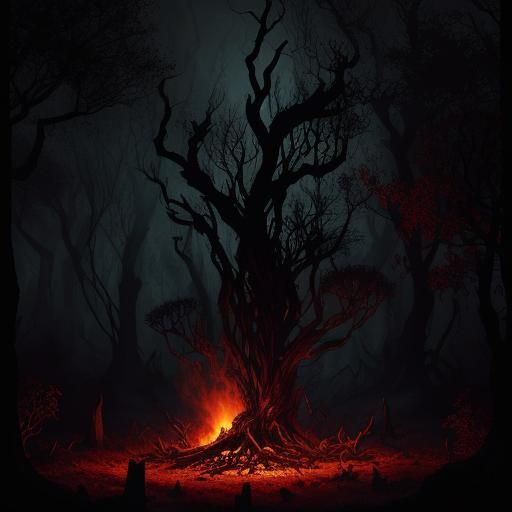 Mirkwood Forest Spiders in Dark Fantasy Style